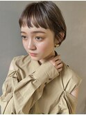 【PARK】束感ワイドショートバング×シアーベージュ