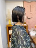 ミニボブ/ぱつっとボブ/切りっぱなしボブ　渋谷