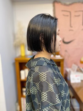アンドチル 渋谷(AND CHILL) ミニボブ/ぱつっとボブ/切りっぱなしボブ　渋谷