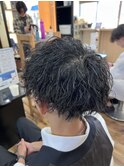 刈り上げマッシュ×ツイストスパイラルパーマ