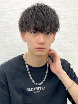 アイドットプラスサッポロ 札幌(i.+SAPPORO) 無造作ニュアンスパーマ黒髪ショートマッシュ