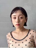 ぱつっとボブにベビーバング