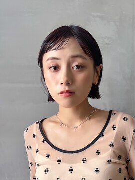 ロンドシエル 横浜(Lond ciel) ぱつっとボブにベビーバング