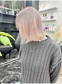 韓国風《ペールピンク》ハイトーン/ケアブリーチ/ダブルカラー