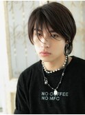 mod's姪浜/黒髪ダークアッシュブラック無造作メンズロングg