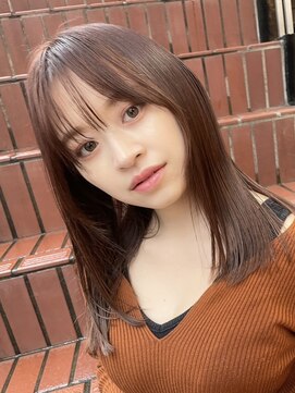 エクラート ミリア 船橋(ECLART milia) 肌なじみ抜群のラテブラウン|髪質改善でふんわりストレート