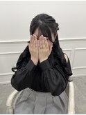 【ヘアメ】サイドお団子ハーフアップ＊新井