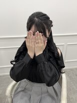 【ヘアメ】サイドお団子ハーフアップ＊新井