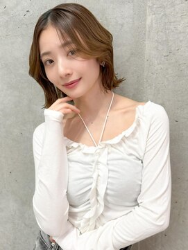 オーブヘアー リズム 花小金井店(AUBE HAIR rhythm) 20代・30代_小顔見せ韓国風くびれ巻き