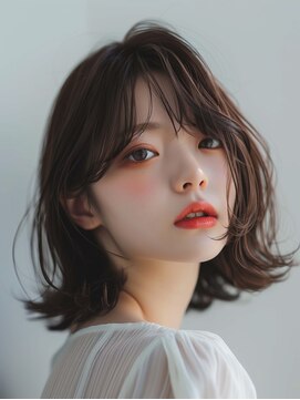 シキサロン 仙台(siki.salon) 仙台/髪質改善/マロンベージュ☆ふわふわ外ハネボブパーマc