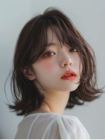 シキサロン 仙台(siki.salon) 仙台/髪質改善/マロンベージュ☆ふわふわ外ハネボブパーマc