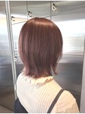 秋色◎大人可愛い透け感くびれボブ×レイヤーカット