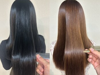 クエロ(Quaero?)の写真/超音波トリートメントで、髪質改善♪縮毛矯正との組み合わせも◎しっとりまとまり、手触りの良い髪へ導く。