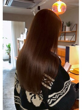 髪質改善カラー×柔らかベージュカラー