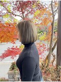 イルミナオーシャン×透明感ハイライトボブ