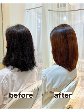 シゲ 自由が丘店(SHIGE) 白髪染めも髪質改善カラーでマイナス10歳40代50代グレイカラー