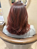 ブランシェ ヘアデザイン(BLANCHE hair design)&nbsp;ブリーチデザインレッドカラー