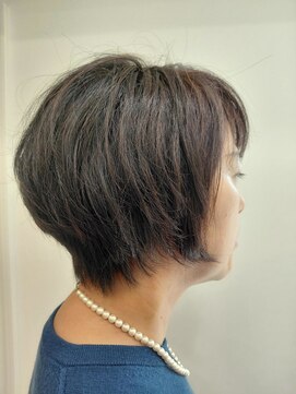 美容室エルザノ セミロング→ショートボブへ☆大人のスタイルチェンジ♪