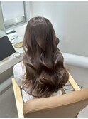 髪質改善カラー×艶ブラウンロング