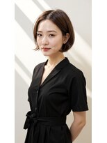 アーツ 茅ヶ崎(arts) ショートカット20代30代40代前髪あり面長丸顔ショートボブ