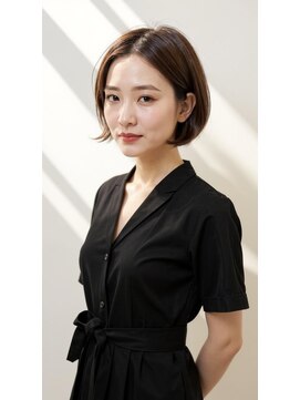 アーツ 茅ヶ崎(arts) ショートカット20代30代40代前髪あり面長丸顔ショートボブ