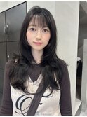 レイヤーカット/ハッシュカット/地毛風グレージュ/kyoka