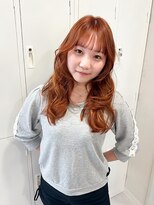 エトレ(etore)&nbsp;透明感オレンジブラウン/レイヤーカット/顔まわりカット