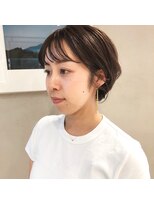 フェンヘアーアイス 中目黒(Fen.hair ici)&nbsp;ショートボブ イルミナカラー 前髪