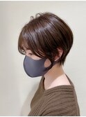 【絶壁解消】丸みが可愛いショートボブ