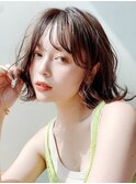 ナチュラルボブ_イヤリングカラーラベンダーカラー_38290