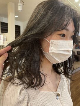 ノラキチジョウジ(NORA KICHIJOJI) #うざバング#暗髪#グレーベージュ#外国人風カラー