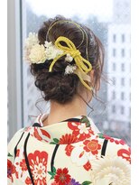 ビアージュ(Viage)&nbsp;#ヘアアレンジ #卒業式セット#卒業式アップ #金箔 #水引