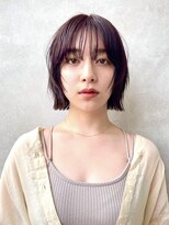 メゾンドイギー(MAISON de IGGY)&nbsp;フェイスレイヤーボブ＊黒髪/グレージュカラー