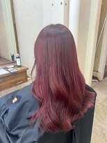 アジールヘア 北千住駅西口店(agir hair)&nbsp;ダブルカラーピンクワインレッド暖色カラー10代20代北千住