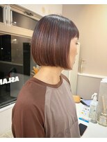 アスラン(ASLAN)&nbsp;ミニボブ/ハイライト/ペールピンク