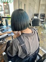 ガルボ ヘアー(garbo hair)&nbsp;ハイトーングリーンカラー高知美容院10代20代
