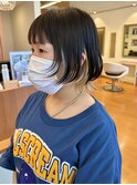 #ボブウルフ/10代/20代/30代/艶髪/ウルフ/ボブ/インナーカラー