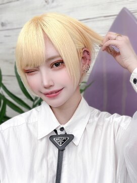 カプセル シンジュク(CAPSULE) ☆CAPSULE☆ショートボブ＆抜きっぱなしブロンド