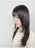 イメチェンボブウルフ薄めバングレイヤーカット