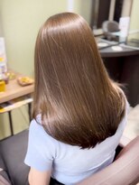 アンフィニー 銀座(ANFINI)&nbsp;銀座　カラー　オリーブベージュ　アッシュベージュ　セミロング