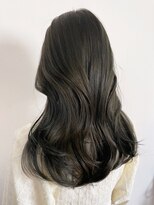 アイティーバイアルバム 北千住店(IT by ALBUM)&nbsp;秋色オリーブカラー透明感カラーウルフレイヤーロング_ba529021