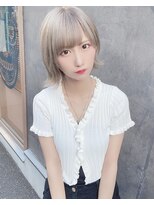 ゲーム 渋谷店(GAME) ダブルカラーミルクティーピンクベージュカラーケアブリーチ韓国