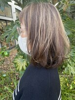 サラ 山口店(SARA)&nbsp;ダメージレス透明感グレーカラーミセスボブ