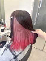 ゴウトゥデイシェアサロン 町田店(GO TODAY SHAiRE SALON)&nbsp;インナーカラーピンク/デザインカラー