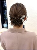立体感うなじスッキリアップヘア！結婚式二次会花嫁ドレス着物