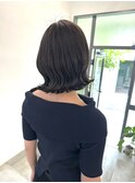 大人切りっぱなしボブ