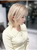 【似合わせデザインカラー】ホワイトブロンド/ルーツカラー