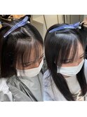 ナチュラル前髪お任せください！