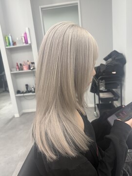 ナンバー 竪町(number+) 20代30代大人可愛い髪質改善カラー×ハイトーンストレート