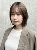 小顔/レイヤーボブ/透明感ベージュ
